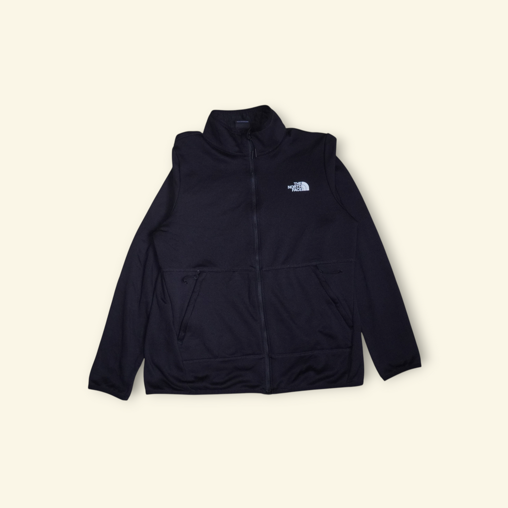 Chamarra negra The North Face Canyonlands Full-Zip de forro polar elástico con cierre frontal y bolsillos de Mi tienda