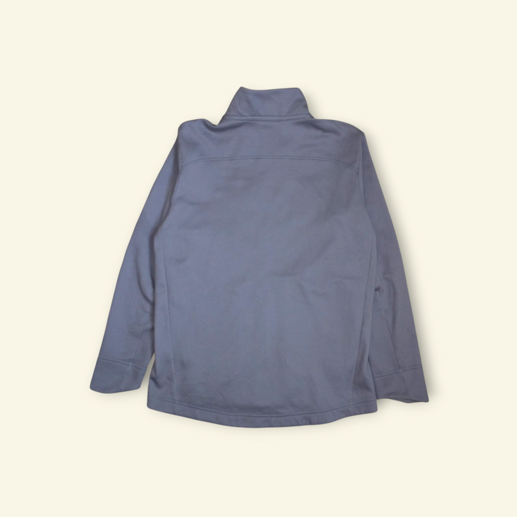 Chaqueta Patagonia Ukiah gris de Mi tienda, vista trasera de este polar técnico con exterior de punto suave.