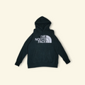 Sudadera con gorro Mi tienda The North Face Half Dome en color verde con logotipo blanco y bolsillo tipo canguro